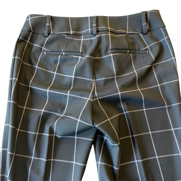 Ann Taylor LOFT Black/Grey Marisa Windowpane Straight Leg Pant (2P) - Picture 5 of 13